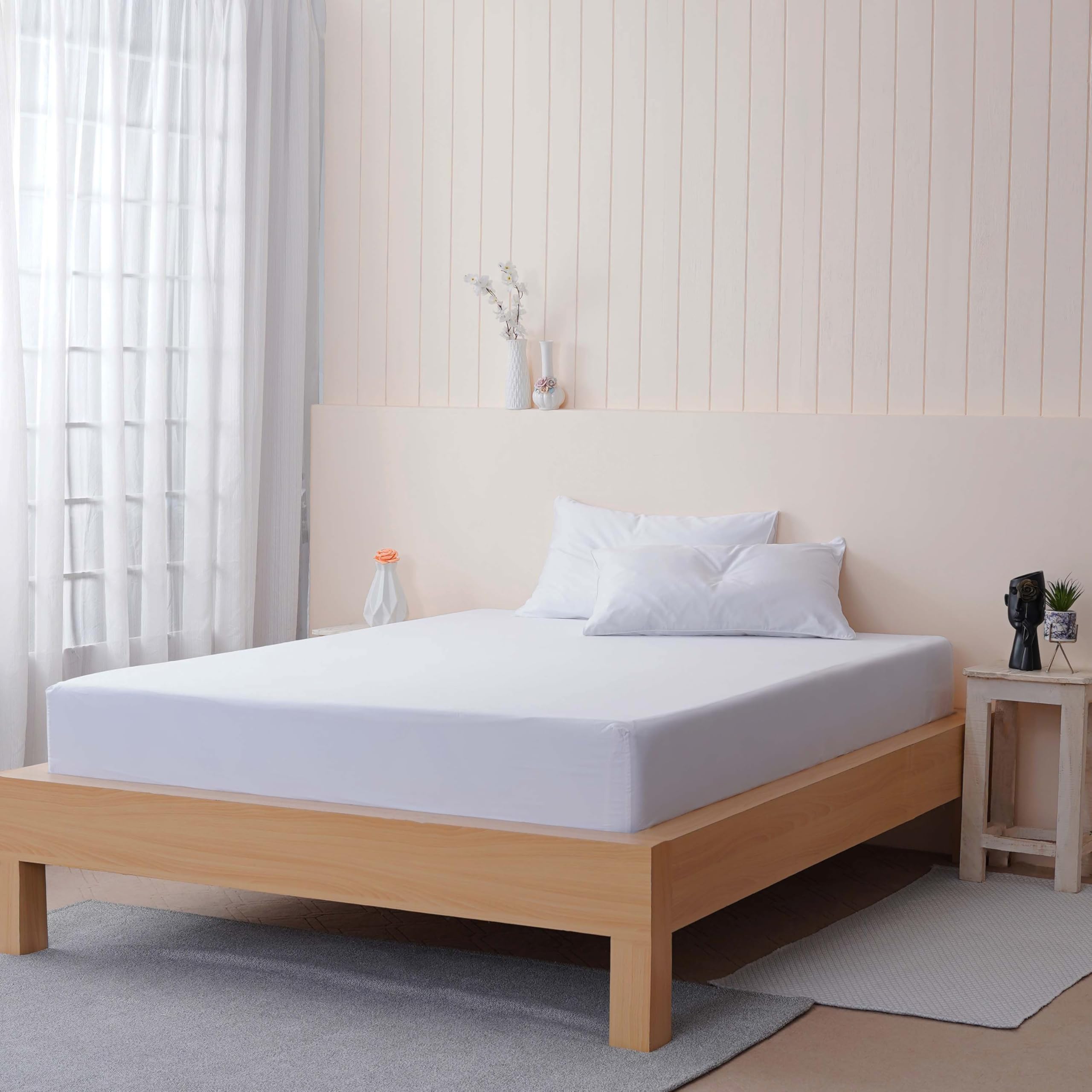 Sheet Story 100% Egyptian Cotton Small Double Fitted Sheet, 41cm Deep Pocket, 400 Thread Count