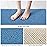 LuxStep Shower Mat Bathtub Mat,36x16 inch, Non-Slip Bath Mat with Drain, Quick Drying PVC Loofah Bathmat for Tub,Shower,Bathroom (Lake Blue)