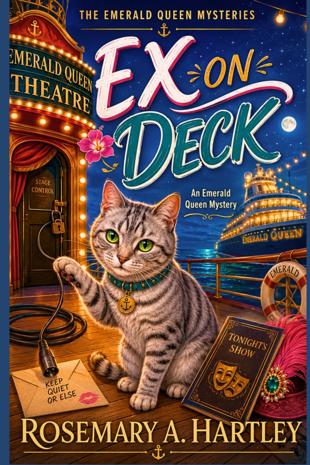 Ex On Deck: A Trixie Troublefield Paranormal Cruise Ship Cozy Mystery with a Cheating Husband (An Emerald Queen Mystery)