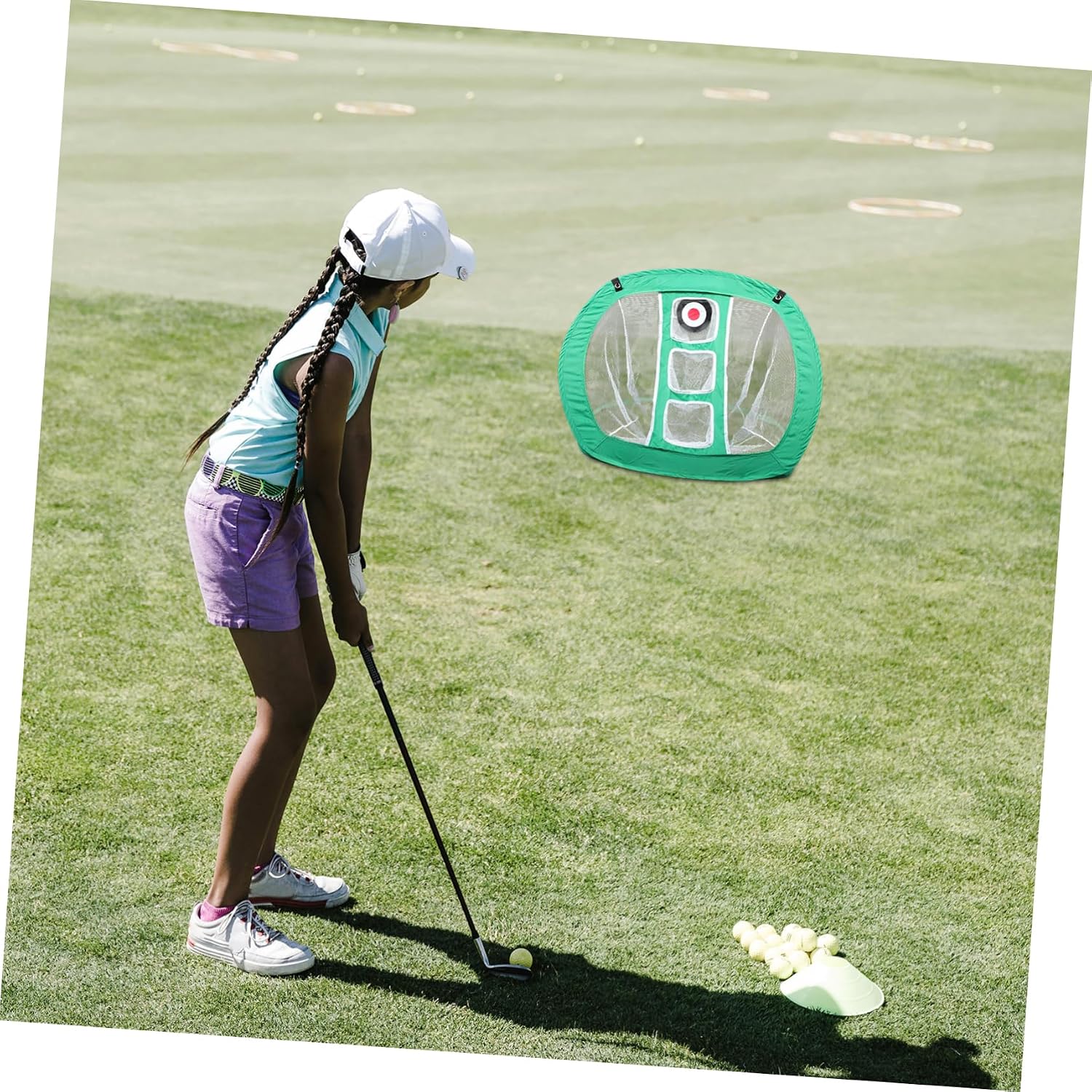 Indoor Golf Practice Net Lightweight Folding Chipping Net for Hitting Golf Training Aid for Men Women