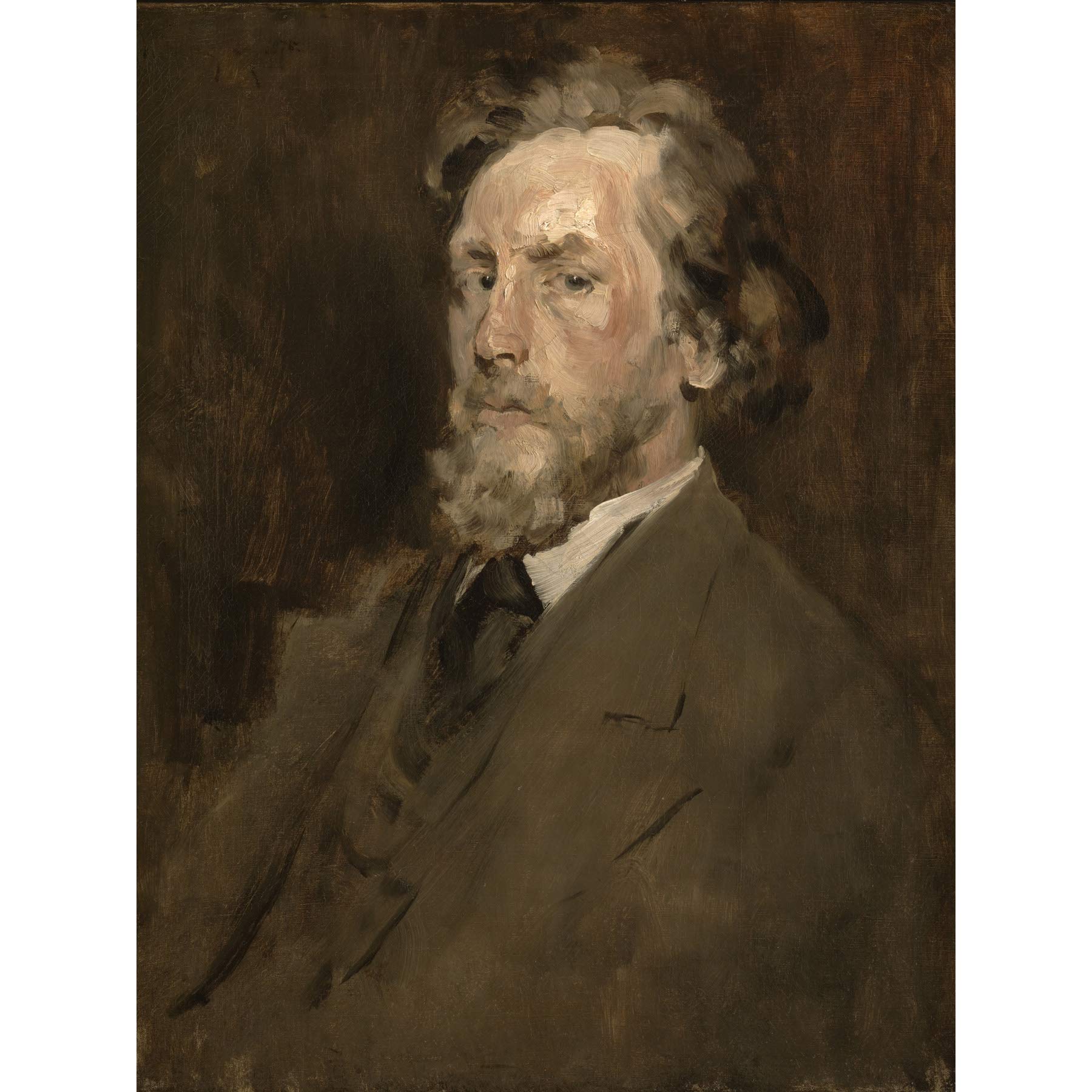 Artery8 Chase Portrait Of Man C1875 Painting Premium Wall Art Canvas Print 18X24 Inch