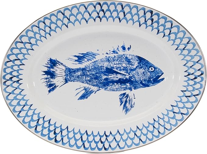 Golden Rabbit Enamelware Platter - Thumbnail 2