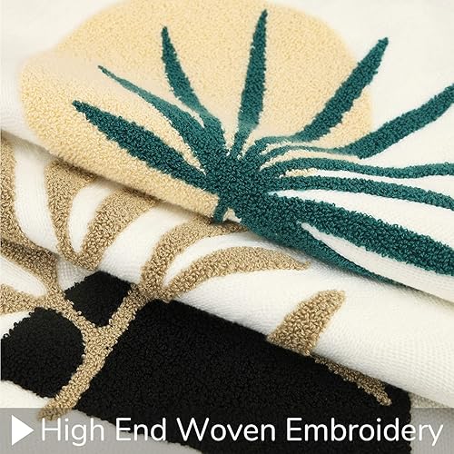 Miniatura 3 de Merrycolor Fundas de almohada bohemias de 18 x 18 pulgadas, con textura, de mediados de siglo, modernas, abstractas, bohemias, estéticas,