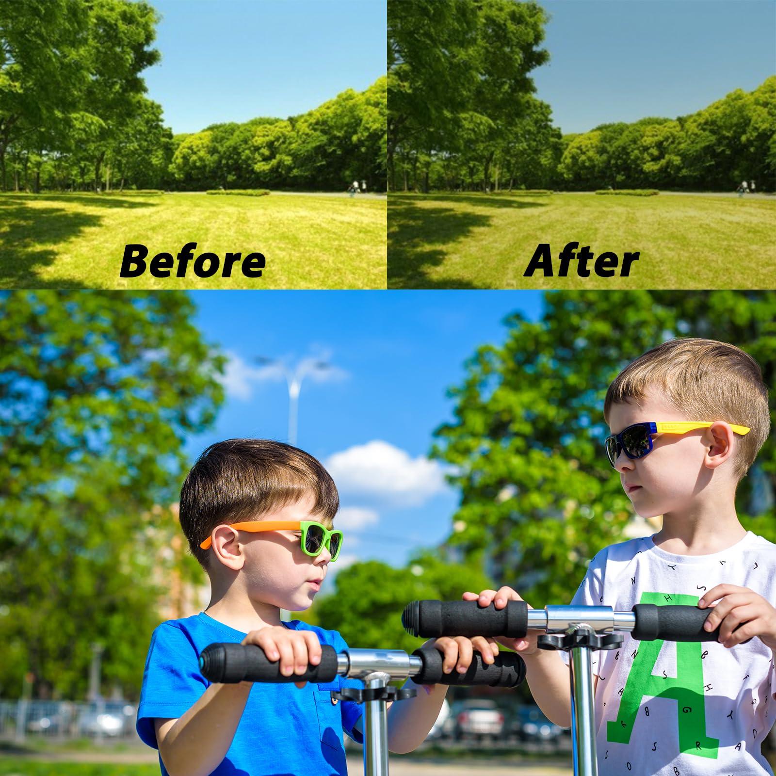 100 lentes de sol de neón con protección UV