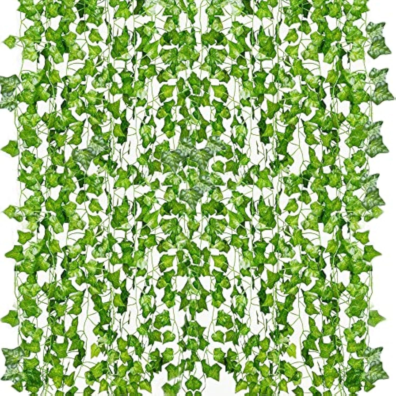 YAHUAA 12 Pack 84 Feet Fake Ivy Leaves Vines Artificial Garland Greenery Hanging Plants for Bedroom Decor Aesthetic, Party Wedding Wall