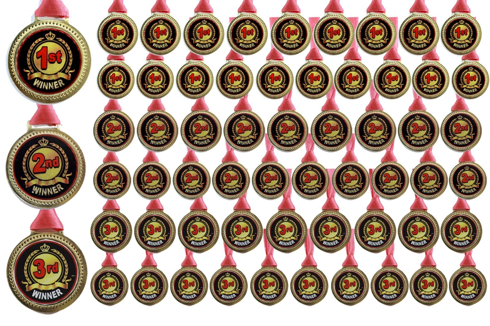 Medal | Gold Medal | Sports Medal | Winner Medal | Champion Medal |Medals Combo | Medal Pack of 60-image-21