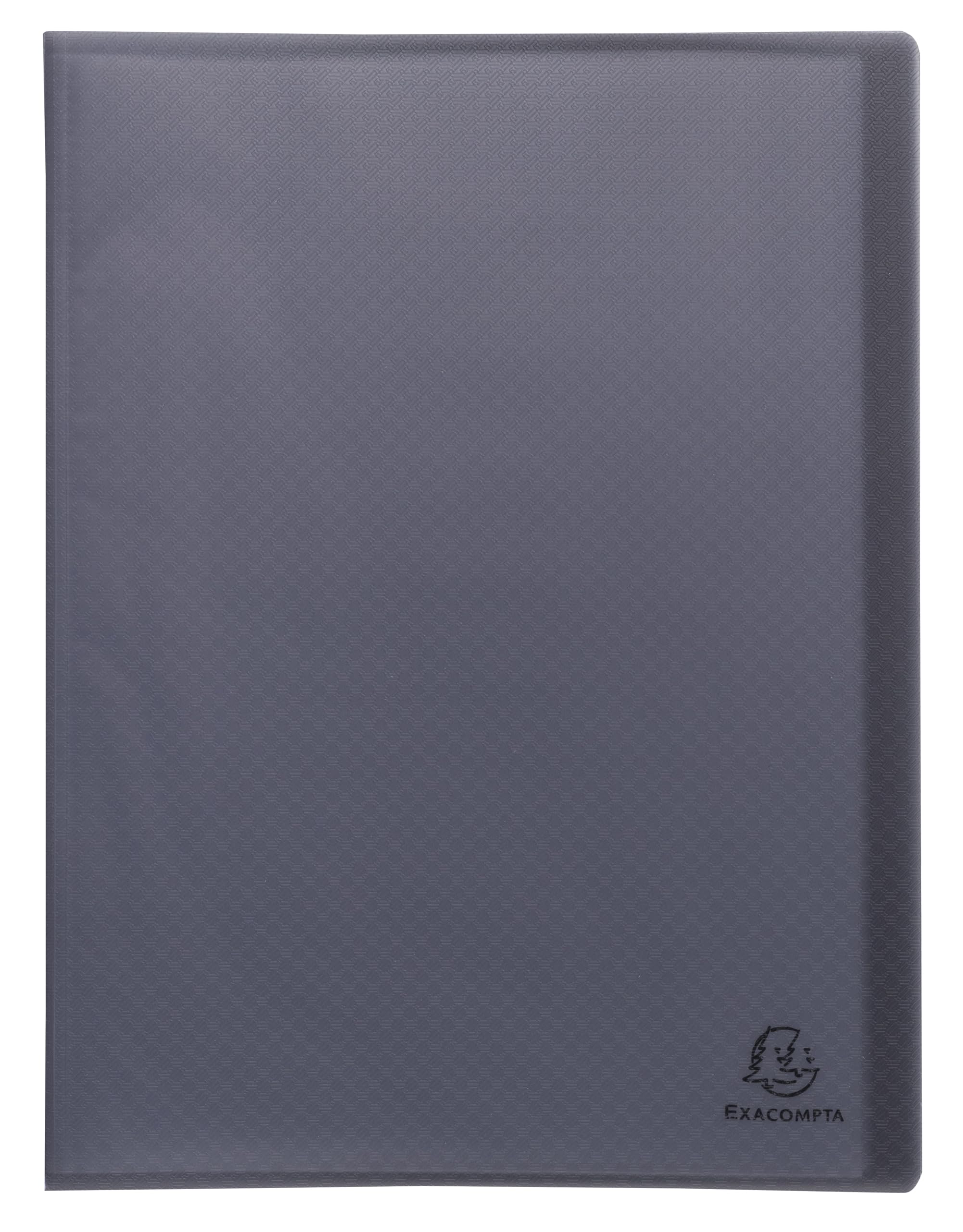 Exacompta - Ref 78521E - Pack of 5 Opak Recycled Document Protectors - 20 Grained Pockets - 40 Sheets - for A4 Format - Soft Cover in Polypropylene 4/10th semi Opaque - Black