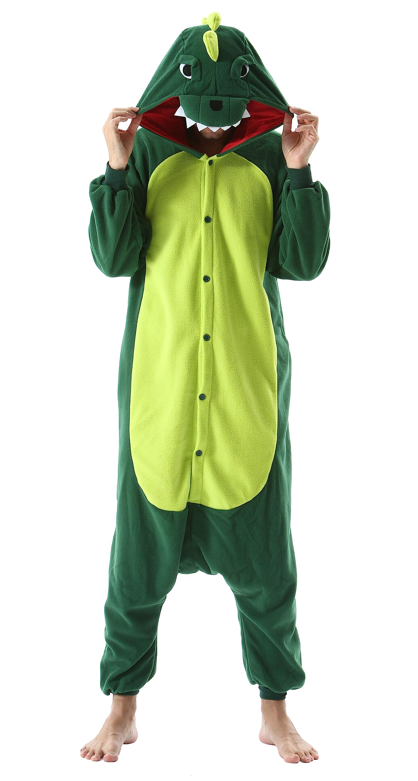 SimZoo Adulto Disfraz Pijama Unisex Pijama Kigurumi Onesie para Carnaval Halloween Cosplay Ropa de Dormir Traje de Disfraz para Navidad Festival Mujer y Hombre - 1