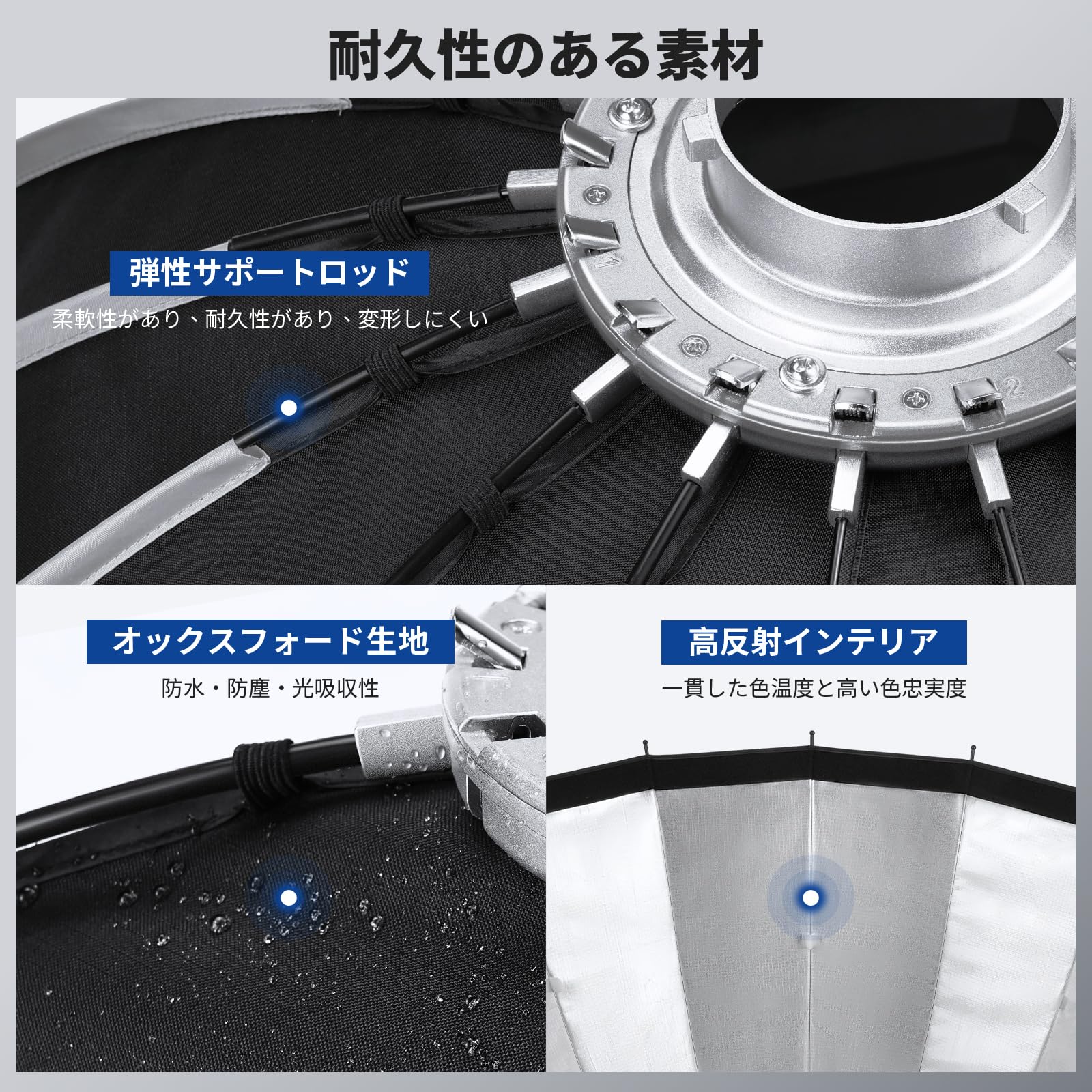 NEEWER 120cmパラボリックソフトボックス Bowensマウント Amazon | NEEWER 120cm ソフトボックス パラボリック クイック