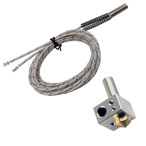 MK10 Hotend Kit y calentador de cartucho de cerámica de 24 V 50 W para impresora 3D extrusora accesorios mejorados