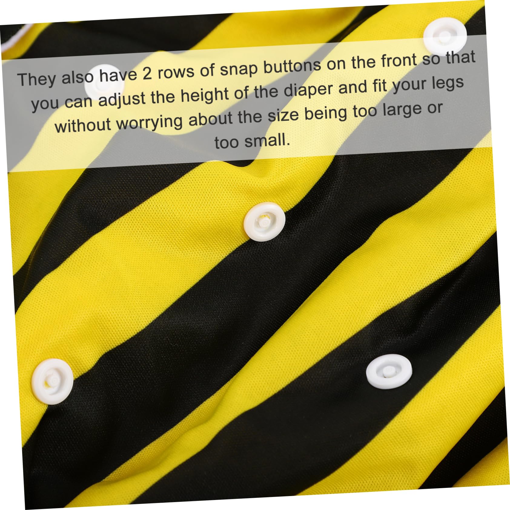 COLLBATH Cloth Diaper Inserts Adult Absorbent 3 Rows Snap Buttons for Gentle Incontinence