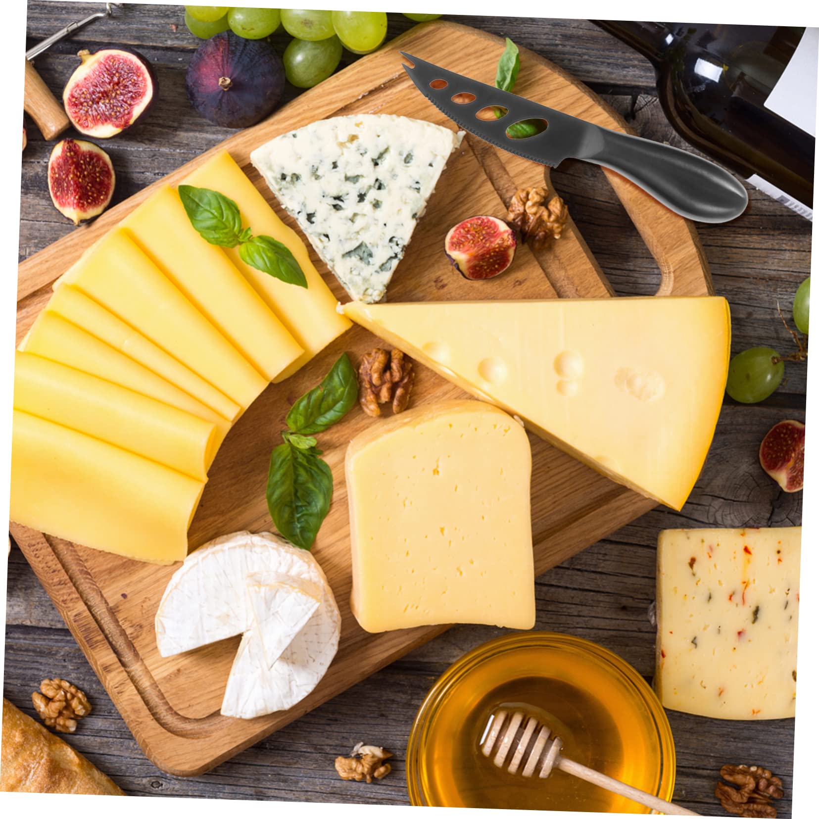 LIFKOME Edelstahl Käsemesser 6 Stück Mit Ergonomischem Griff Käsehobel Butterschneider Küchenwerkzeuge Für Haushalt Restaurant