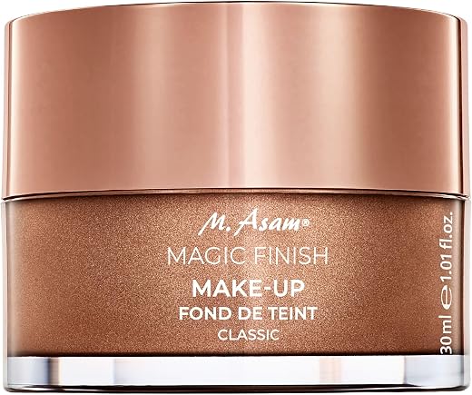 M. Asam Magic Finish Make-up Mousse – 4in1 Primer, Foundation, Concealer & Powder with buildable coverage, adapts to light & medium skin tones, leaves skin looking flawless, 1.01 Fl Oz
