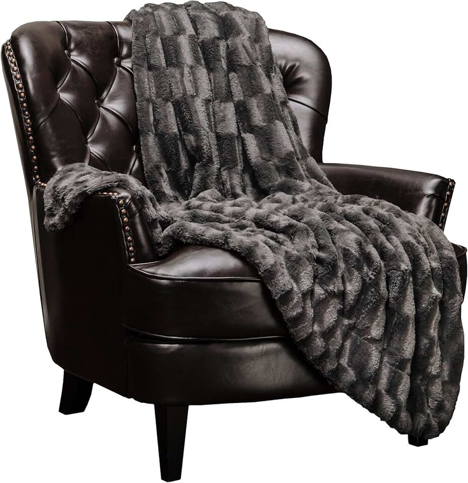 charcoal grey throw blanket