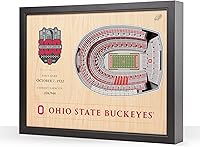 Vista 18 de YouTheFan NCAA Arte de Pared StadiumView de 25 Capas