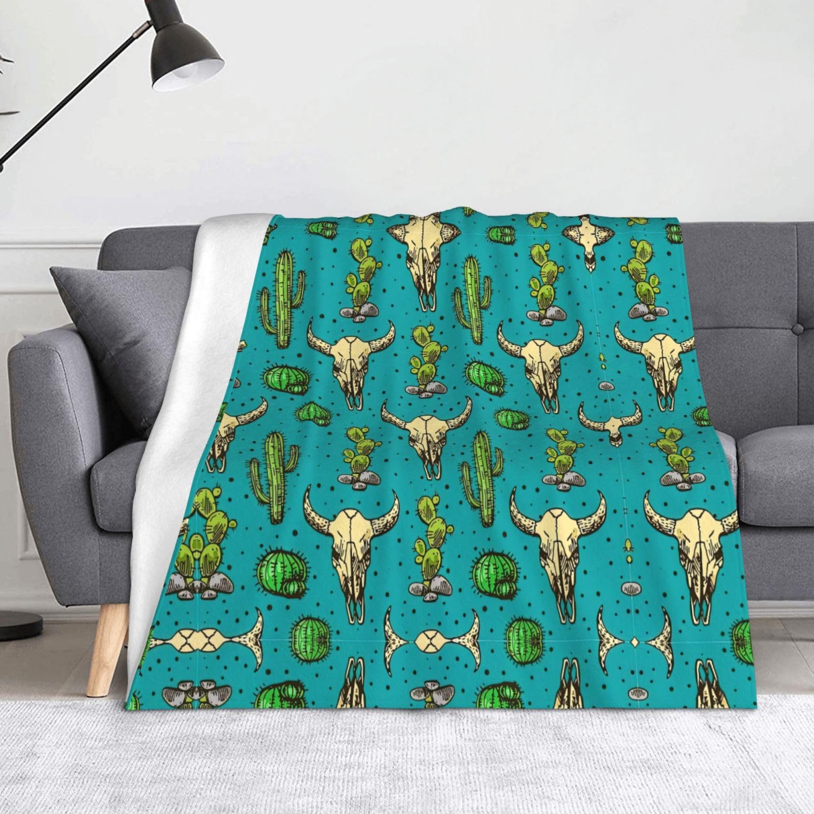 Plaid léger contre les frissons couverture flanelle motif amusant cosy