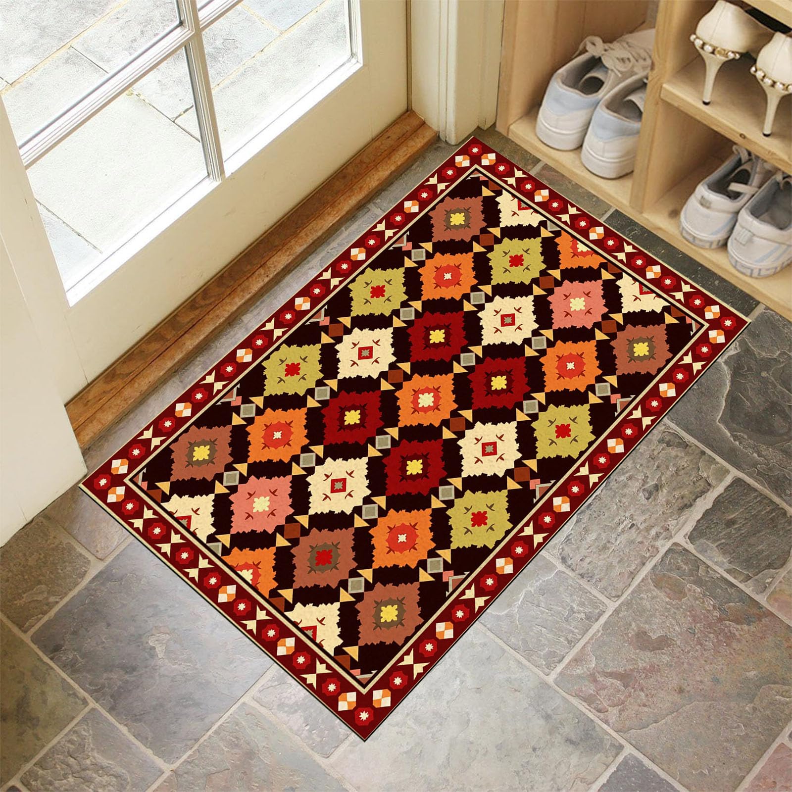 Tapis d'entrée d'intérieur antidérapant pour éviter les glissades et portes bloquées