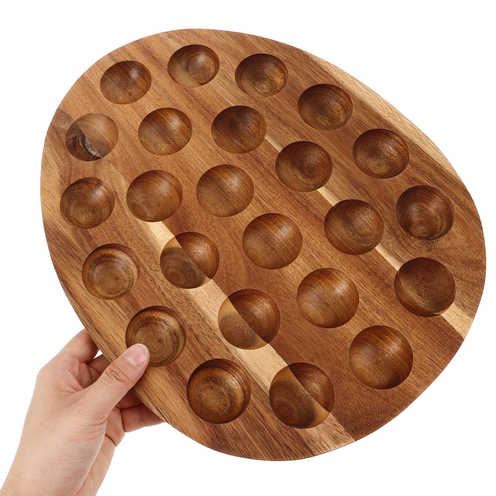 Bandeja para Huevos de Madera Estilo Minimalista para Refrigerador