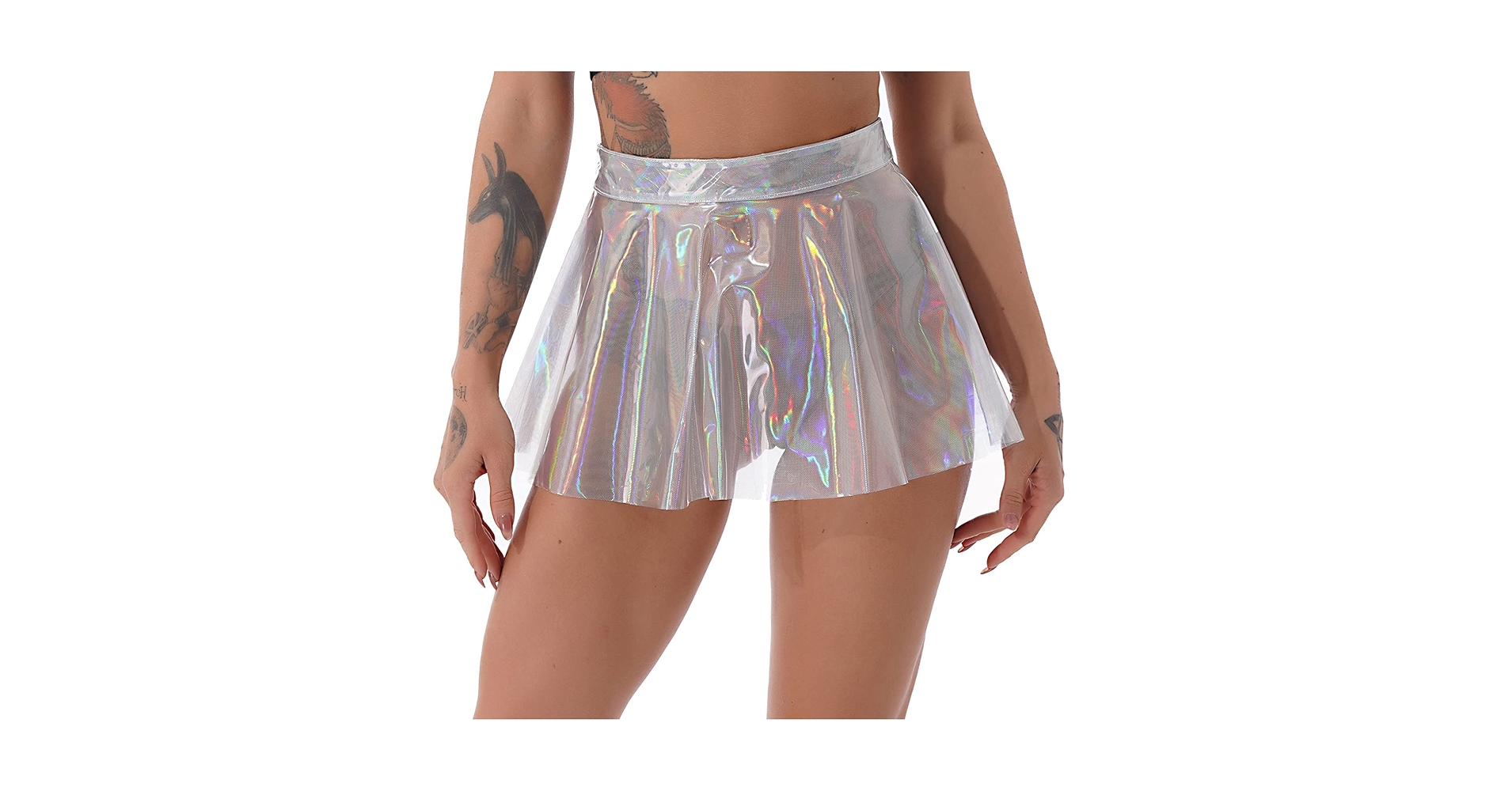 Amazon.com: YiZYiF Women's Sexy Transparent Pleated Skirt