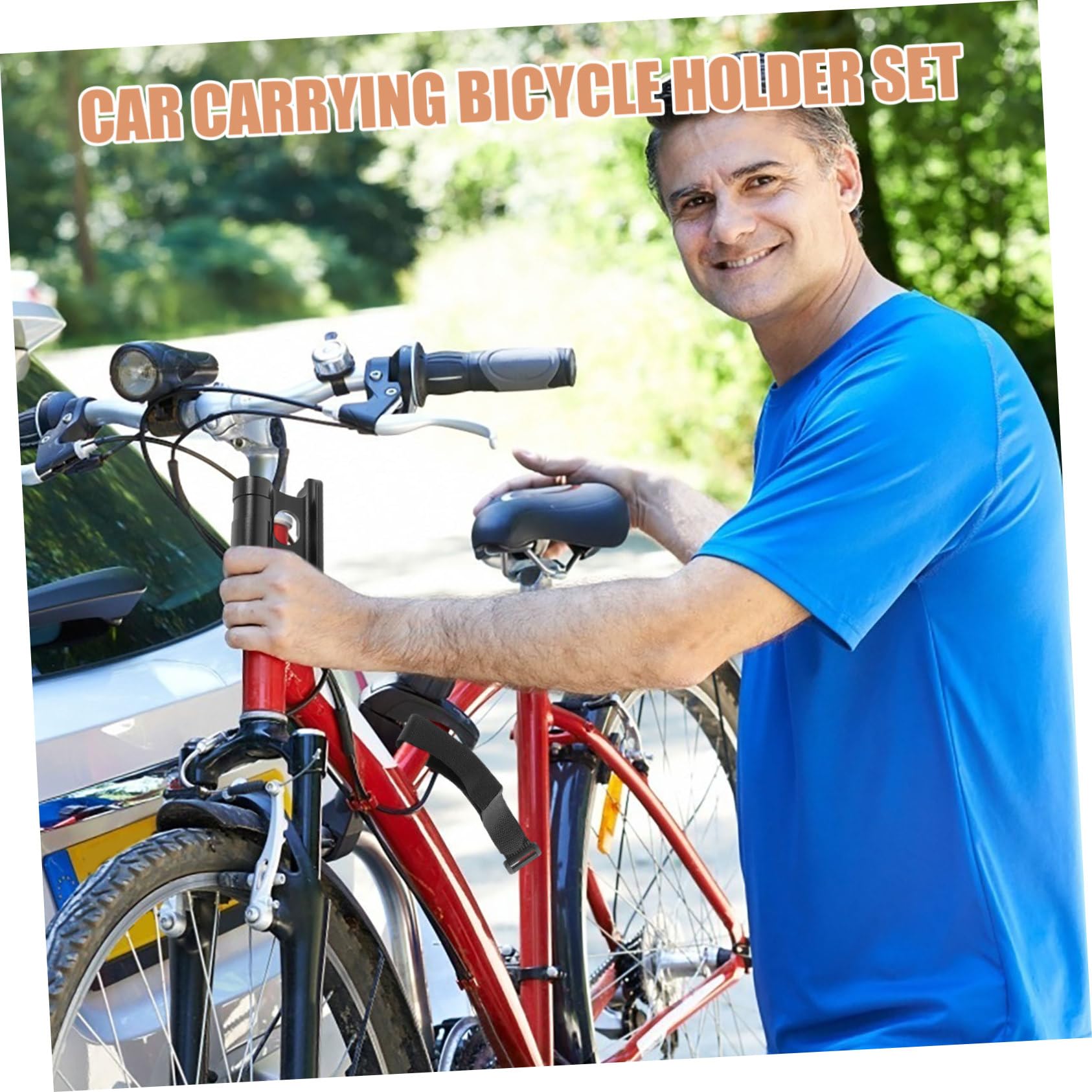 NULYLU Bike Bracket Roof Rack Bike Mount Bicycle Fork Mounting Bracket Lightweight and Portable Stable Metal Construction