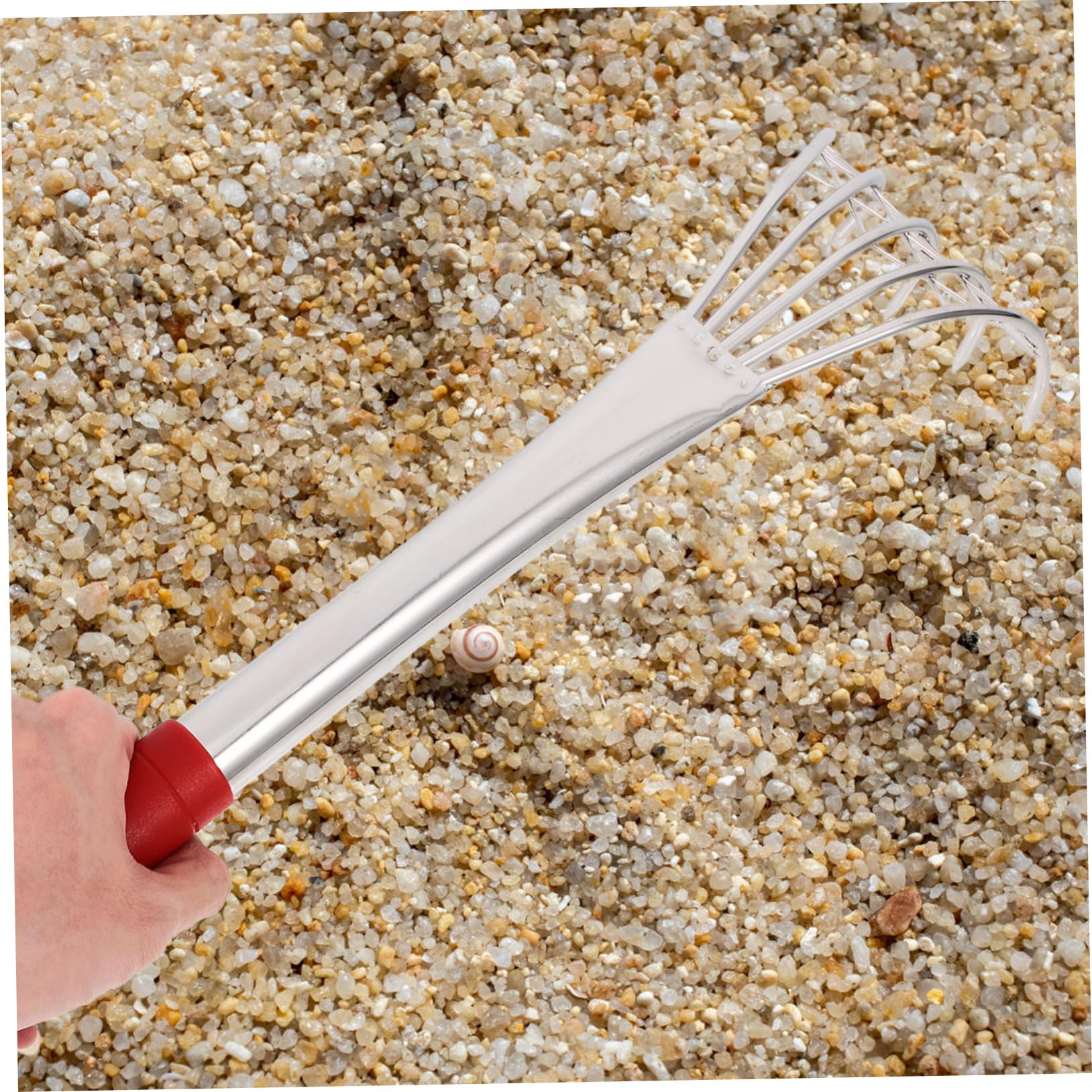 ibasenice 2 Stück Handrechen für Muscheln Vielseitiges Strand und Gartenwerkzeug zum Muscheln für Gartenarbeiten Netz für von Meeresfrüchten