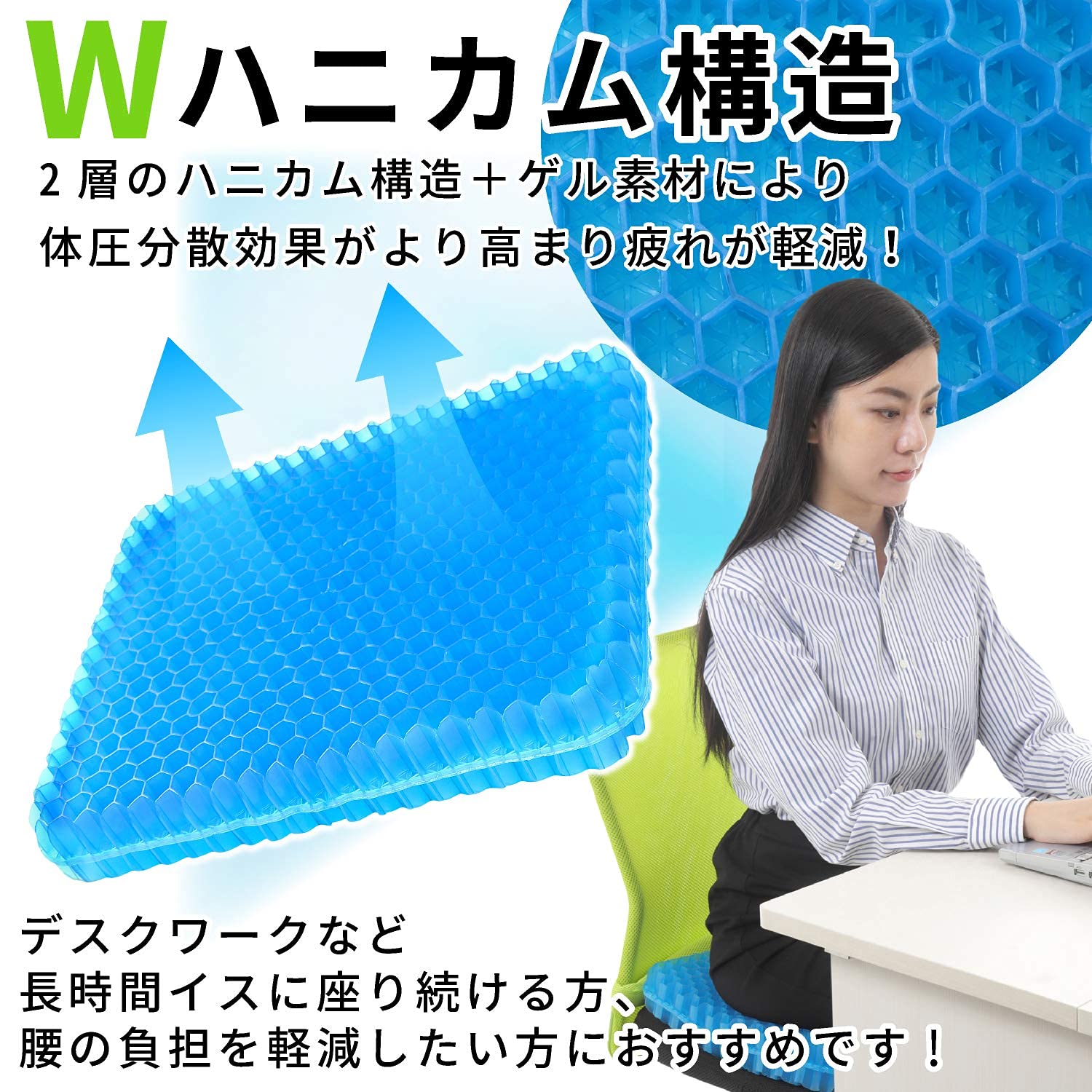 Amazon.co.jp: 【超極厚6cm】relaxheal ゲルクッション クッション