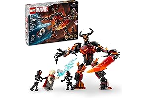 LEGO Marvel Thor vs. Surtur Construction Figure: Buildable Thor Superhero Toy for...