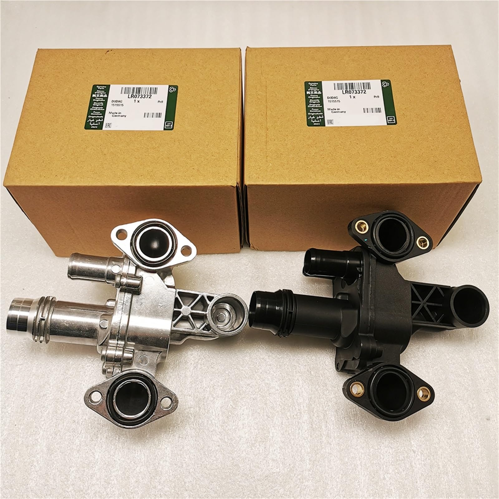 Wentylatory chłodnicy silnika samochodowego Pasuje do Land Range Rover Sport Discovery LR3 4 2.7 diesel Jaguar XF LR 073372 Aluminiowy termostat chłodzenia silnika(Al die-casting frame)