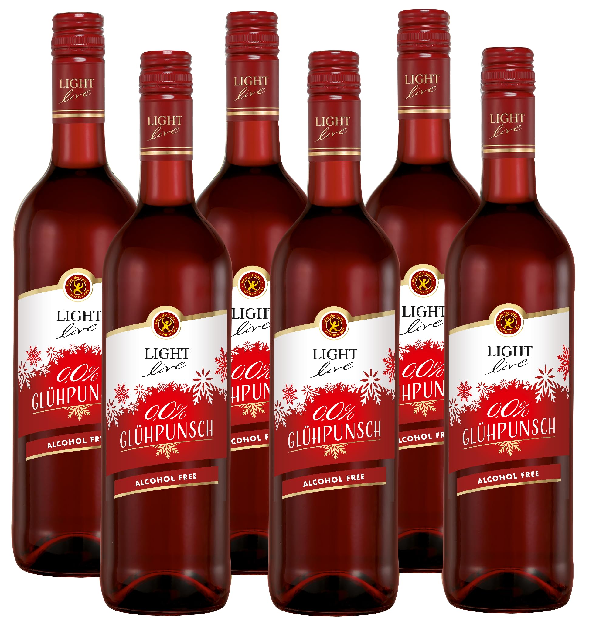 LIGHT live Glühpunsch 0,0% Red (6 x 0,75 l) (Packung mit 2)