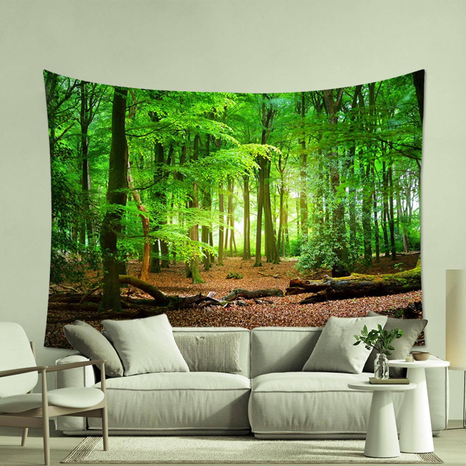 Bos Wandtapijt Landschap Wandbehang 240 x 220 cm Groot