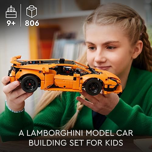 Miniatura 2 de LEGO Technic Lamborghini Huracán Tecnica Orange Toy Cars  Juguetes de construcción para niños, niños y niñas, a partir de 9 años  Lamborghini Coche