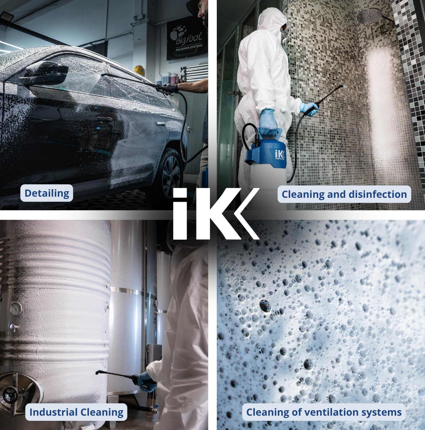 IK FOAM Pro 12 ALK – Profesjonalny opryskiwacz pianowy do środków alkalicznych – 6 l – bezpieczeństwo i precyzja – automocja i przemysł – Hiszpania