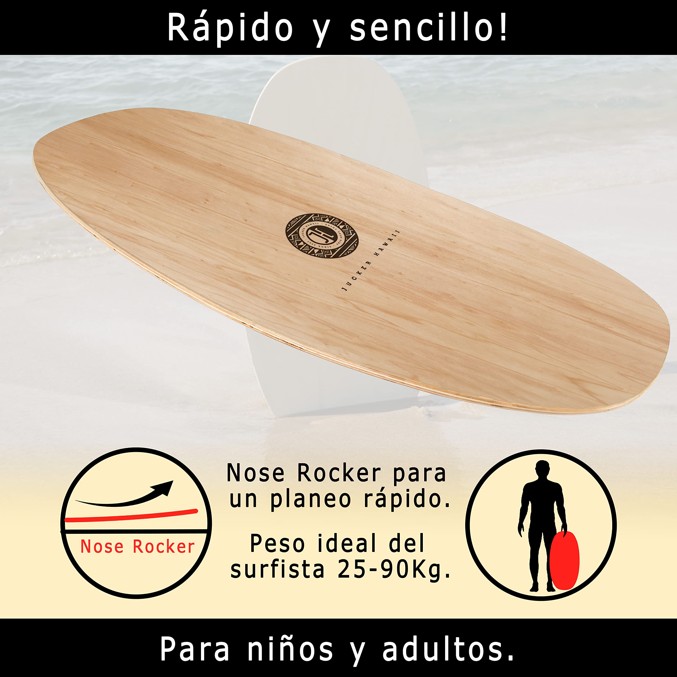 JUCKER HAWAII Tabla de esquí PUNA ULUA KEIKI