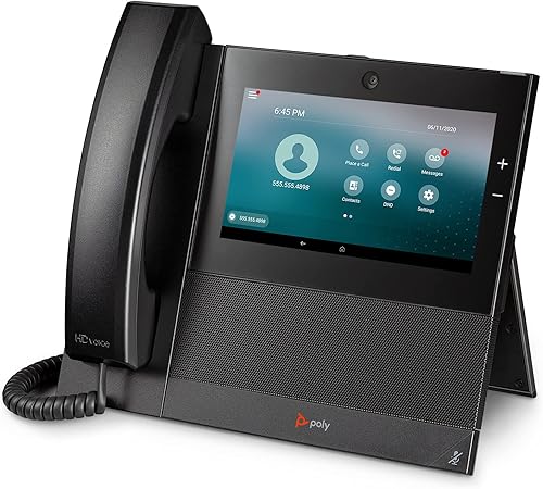 Miniatura 4 de Poly CCX 700 - Teléfono multimedia de escritorio (Polycom), con auricular, SIP abierto, cámara de video integrada, alimentación a través de Ethernet
