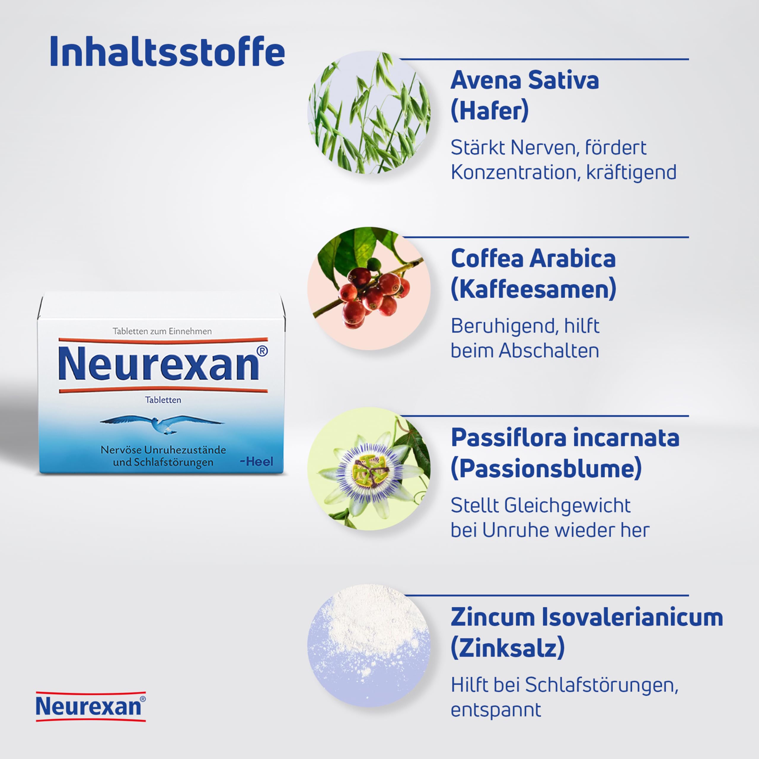 Neurexan 500 Tabletten – Die natürliche Alternative zu Schlaftabletten | Einschlafhilfe bei nervöser Unruhe und Schlafstörungen, Beruhigt und entspannt am Tag - fördert den Schlaf in der Nacht