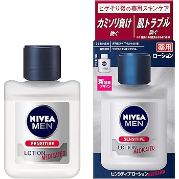 Amazon 医薬部外品 ニベアメン センシティブローション メンズ化粧水 敏感肌 カミソリ負けを防ぐ 肌トラブルを防ぐ ヒゲそり後の薬用スキンケア 110ml ニベアメン 化粧水 通販