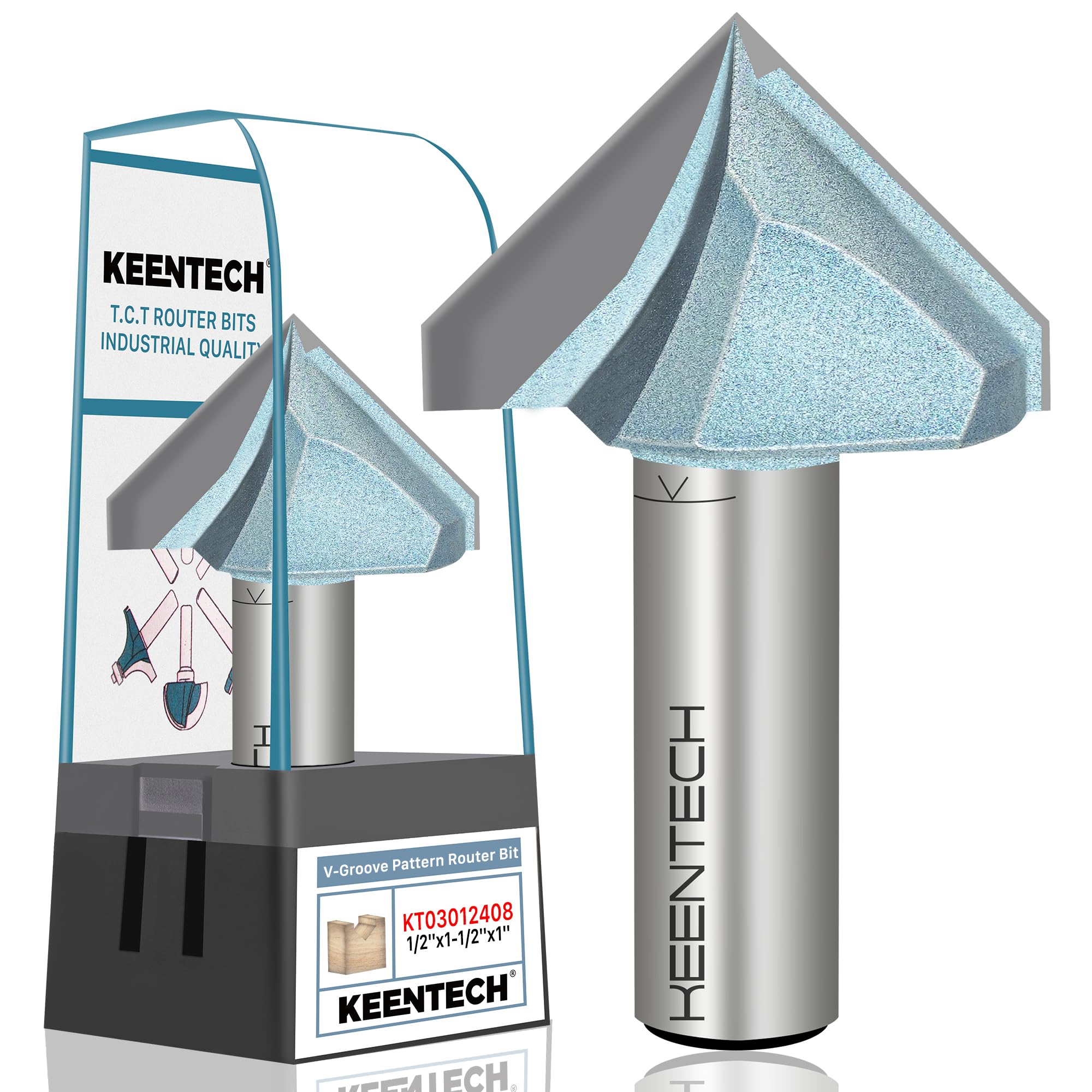 KEENTECH 90 Degree V Groove Router Bit -9