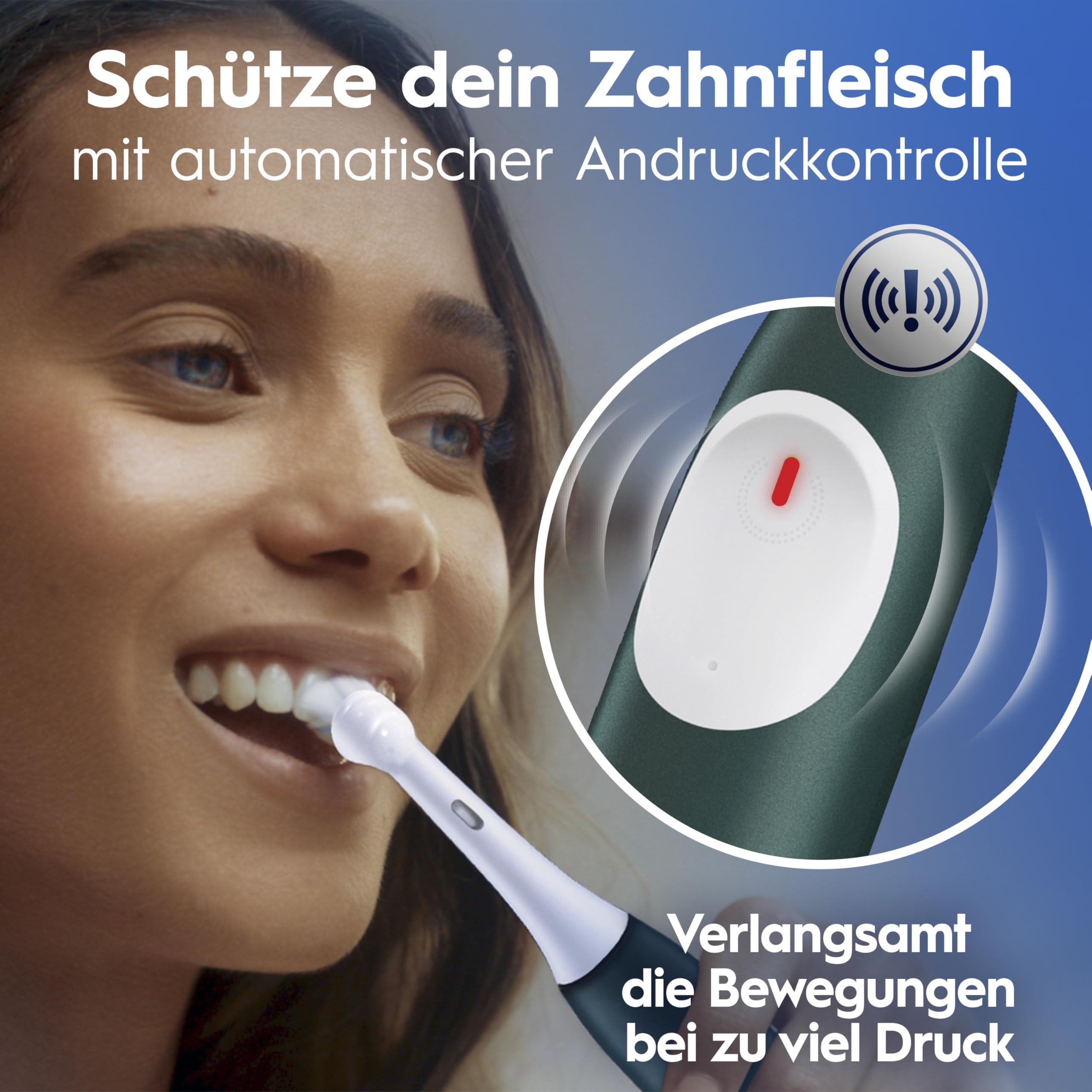 Oral-B iO Series 2 Elektrische Zahnbürste, Grün | Inkl. 1 Aufsteckbürste, Reise-Etui, GUT GETESTET von STIFTUNG WARENTEST, Electric Toothbrush mit 3 Putzmodi für Zahnpflege