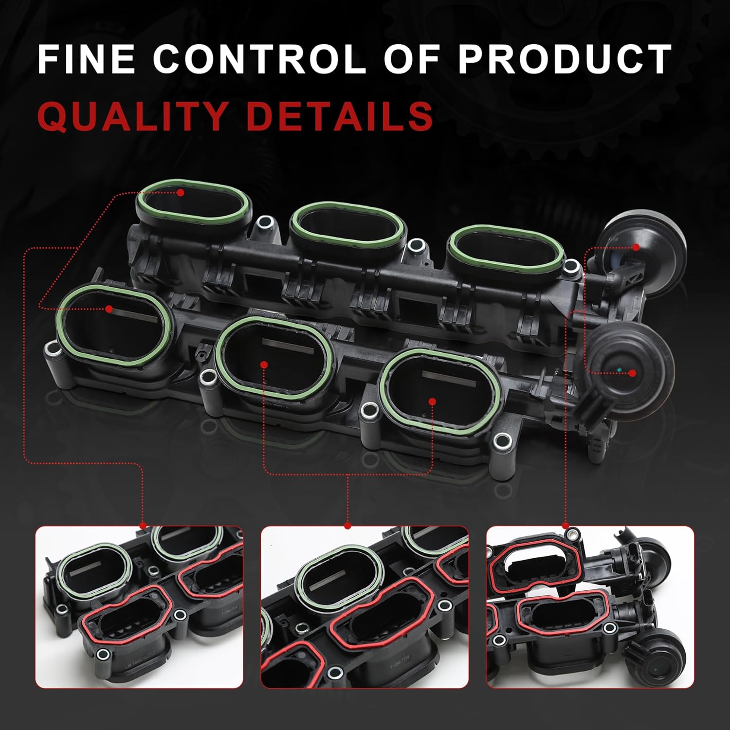 06E133109AS 06E133110AS Left & Right Intake Manifold Kit Compatible with 3.0T Audi A4 Avant A5 A6 A7 A8 Q5 Q7 Quattro VW Touareg