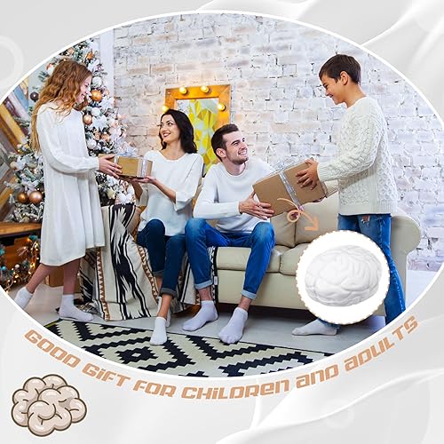 Miniatura 5 de 30 bolas de estrés cerebral para Halloween, juguete para apretar de 2.76 pulgadas, bola de presión muscular de la mano, divertido juguete para