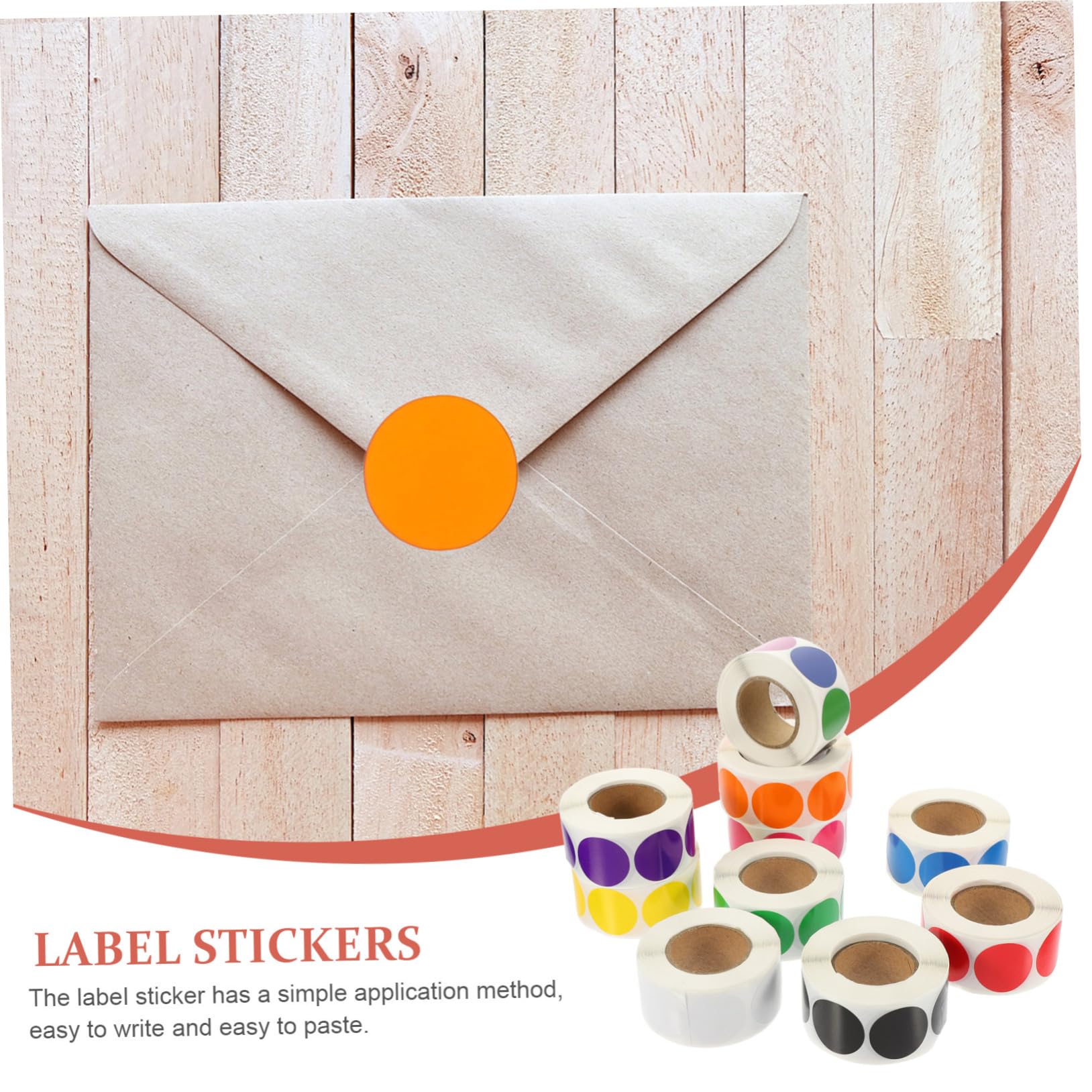 Angoily 10rotoli Etichette Adesive Pois Colorati Di Adesivi Circolari Etichette Di Classificazione Per Uso Domestico Scolastico e Ufficio Senza Residui Colla Comode Per Etichettare Articol