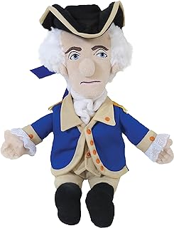 The Unemployed Philosophers Guild George Washington Doll - 12" Soft Stuffed Plush Little Thinker