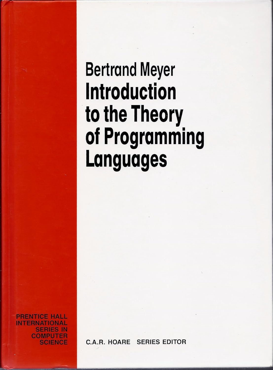 Introduction to the Theory of Programming Languages (Prentice-hall ...