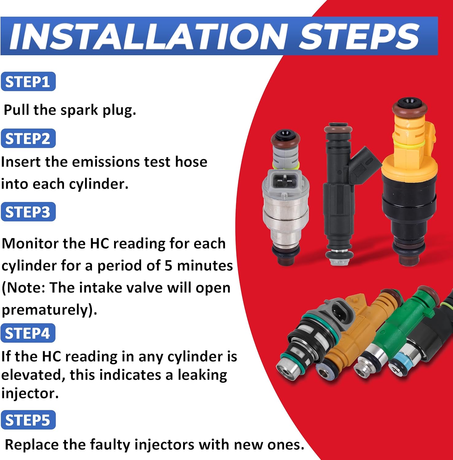 Fuel Injector Set of 6 Compatible for 2001-2004 Ford Mustang 2001-2003 Ranger 2003-2005 Taurus 1999-2003 Windstar Compatible for 2001-2003 Mazda B3000 3.0L 3.8L V6 Replaces FJ332