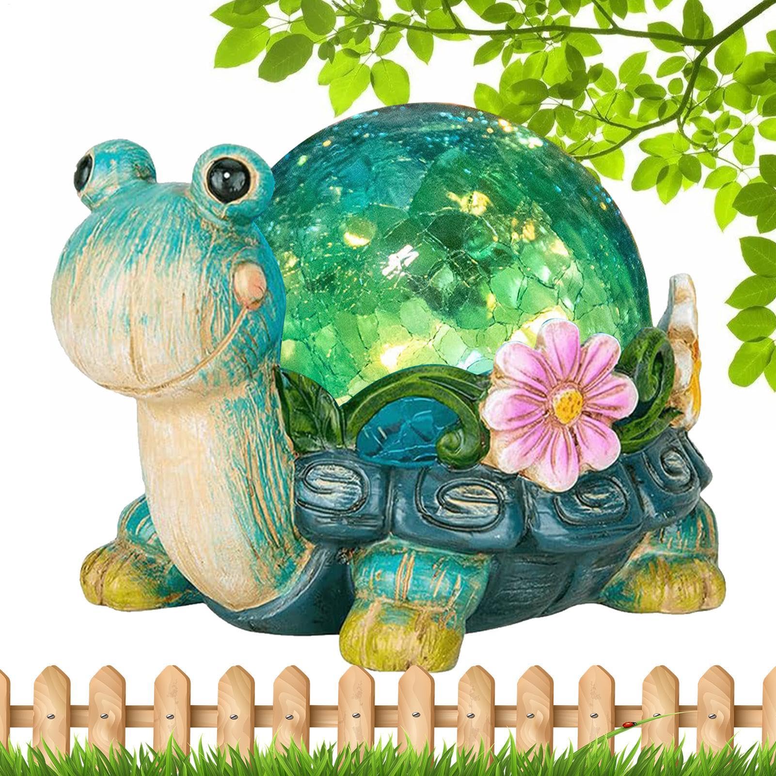 Statue d'escargot solaire en résine pour jardin et pelouse