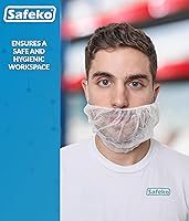 Vista 4 de Redes para barba, cubiertas desechables para barba, red de barba para servicio de alimentos, cocina, limpieza, 18 y 21 pulgadas