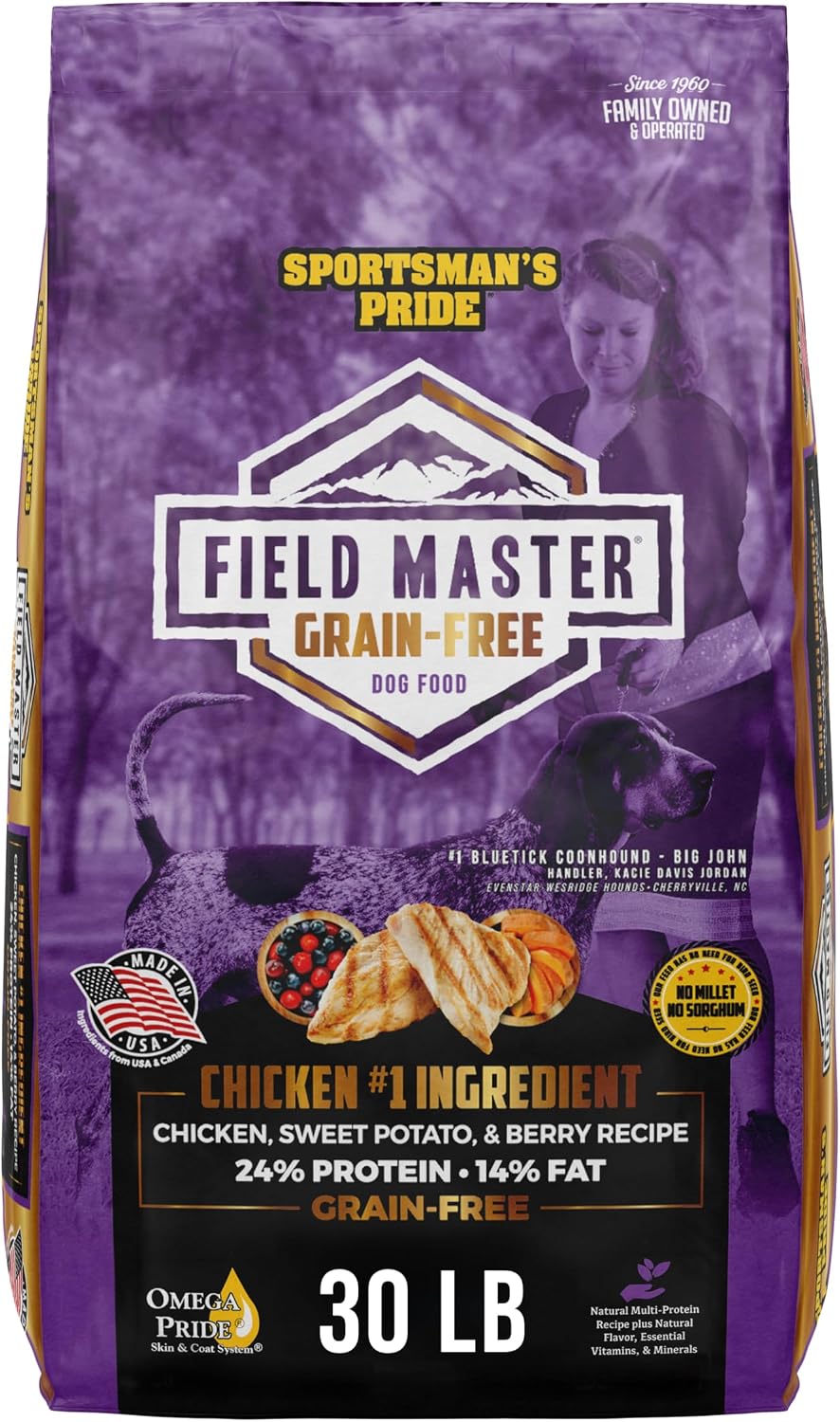 Sportsman's Pride Field Master Grain-Free Chicken, Sweet Potato, & Berry Recipe Dry Dog Food, 30-lb Bag