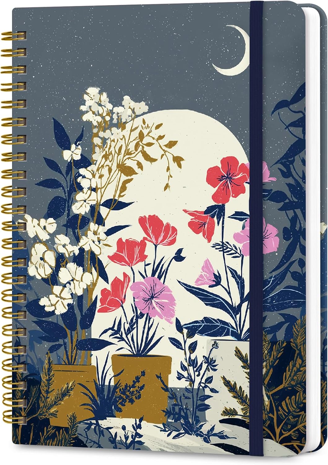 ZOTIA Lined Spiral Notebook for Work Hardcover Spiral Journal College Ruled