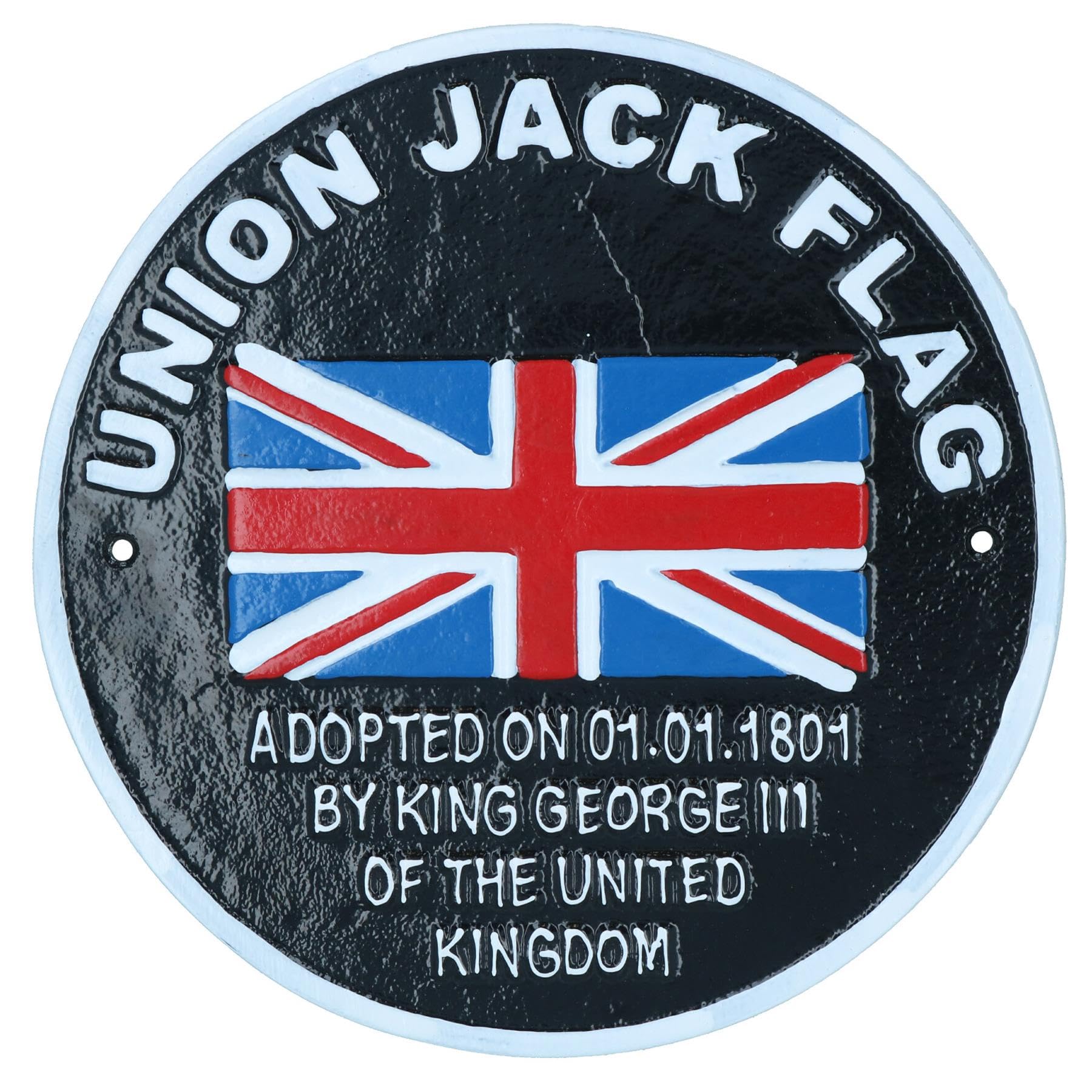 AB ToolsUnion Jack Flag Aluminium Sign Plaque Door Wall House Gate Garden GB Britain