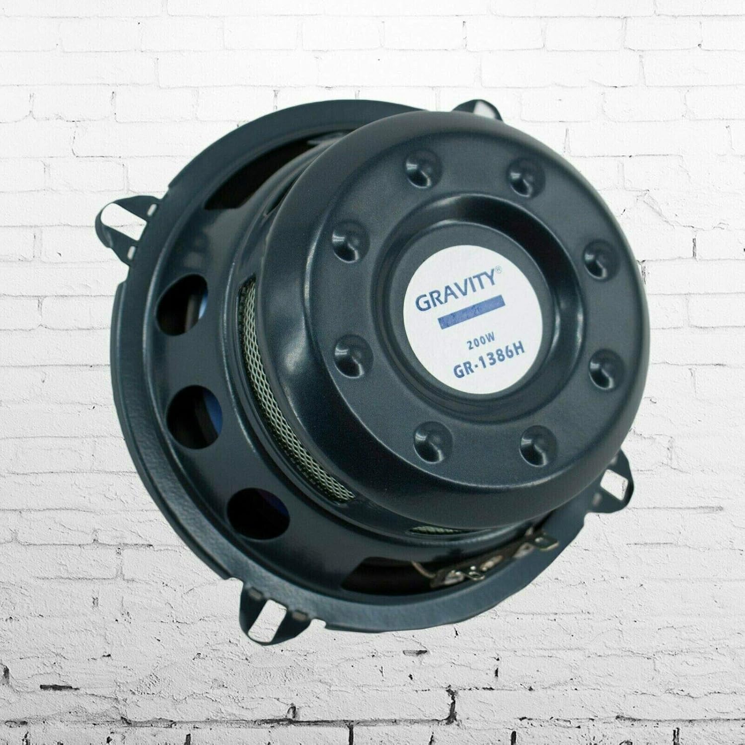 Pair Gravity 1386H 5.25" inch 2-Way 200 Watts Maximum Power Handling Coaxial Car Audio Speakers - CEA Rated Moisture Resistant Rubber Surround 88dB Sensitivity